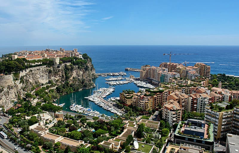 Vue de Monaco en CÃƒÂ´te d'Azur, France